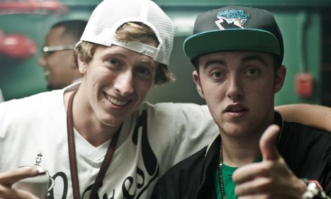 Mac Miller (right) during an interview on the Toronto-based 'The Come Up Show.'