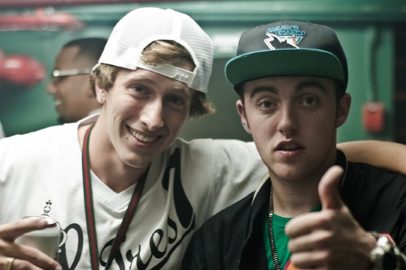 Mac Miller giving a thumbs up.