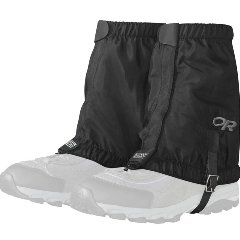Outdoor Research Rocky Mountain Low Gaiters on a white background.