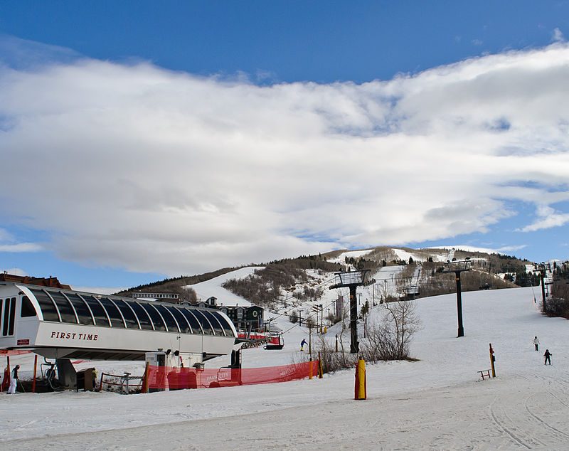 A ski lift at Park City, United States.