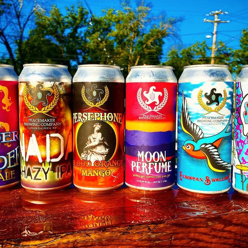 Peacemaker Brewing can selection.