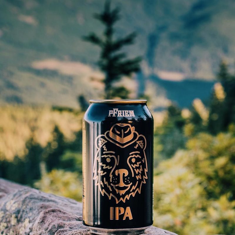 pFriem Beer can shot.