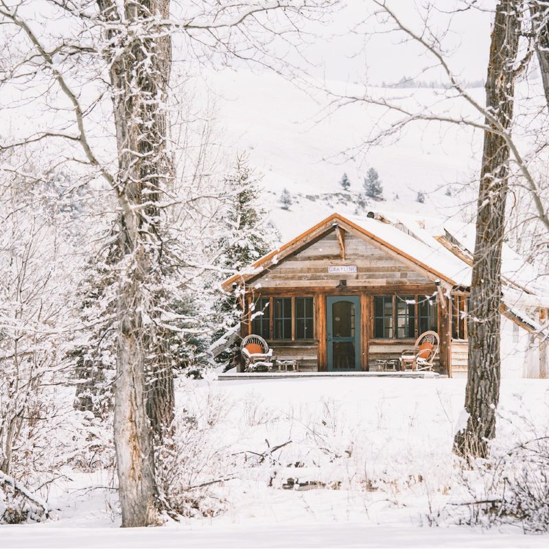 Winter Cabin, Ranch at Rock Creek, Montana