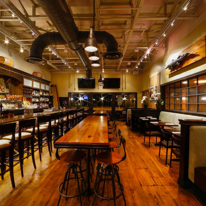 Interior of The Ravenous Pig.