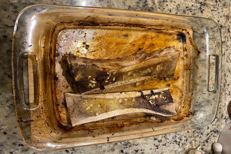 Roasted bone marrow.