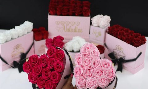 Rosepop curated Valentines Day flower collections last all year.