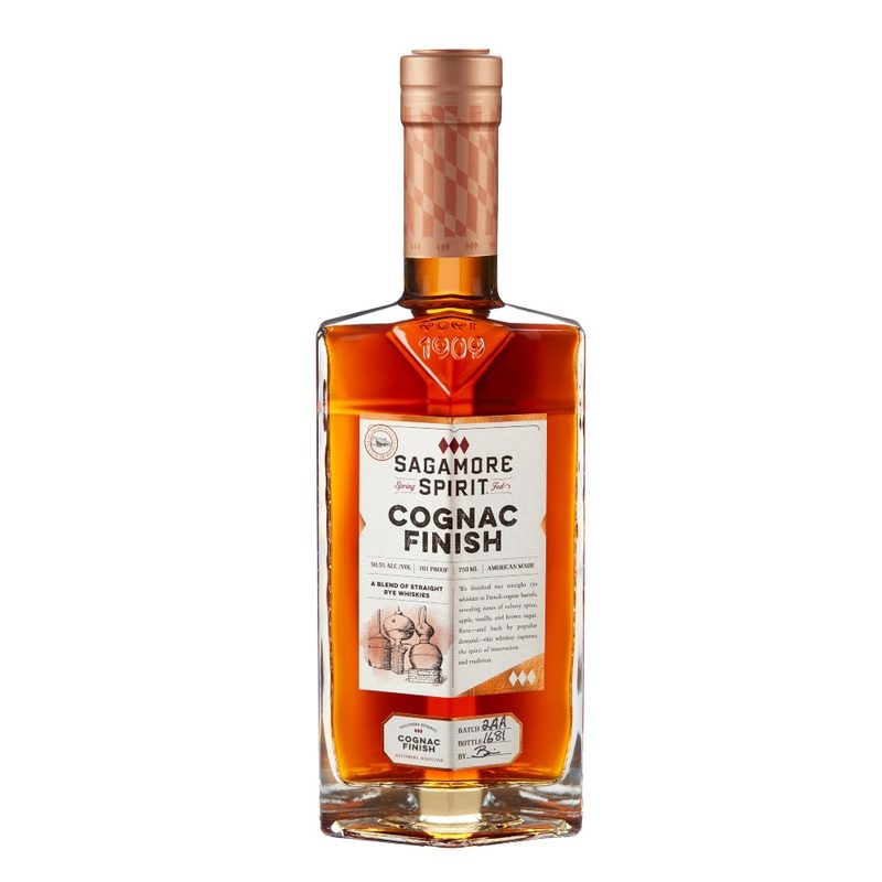 bottle of sagamore cognac.