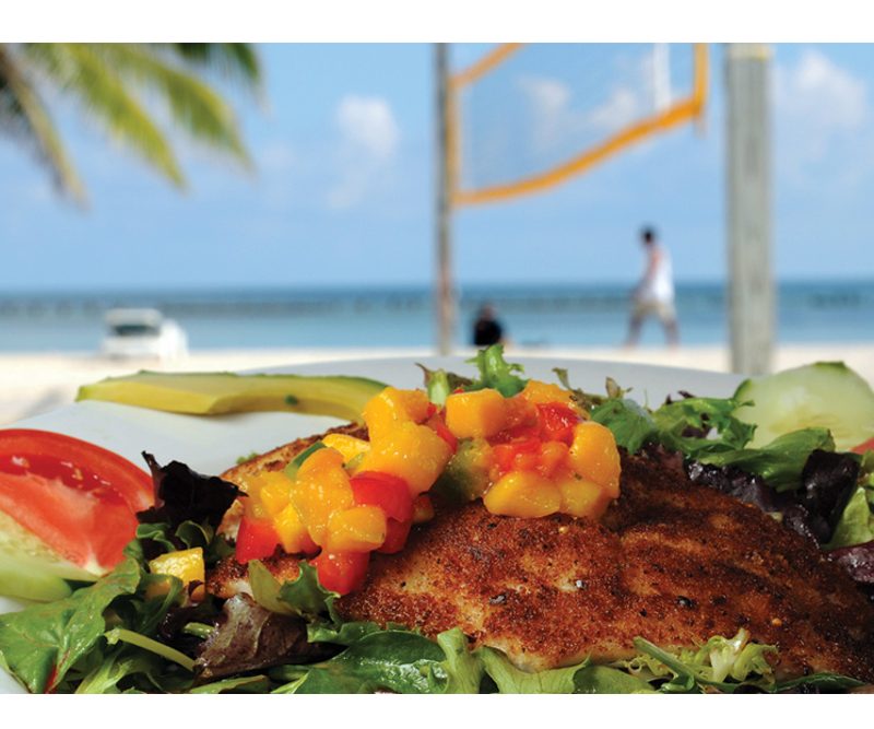 Fish dish from Salute! on the Beach