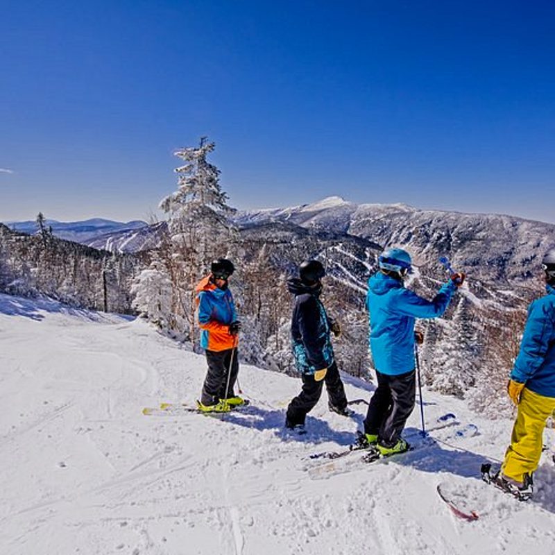 A snowy area of Smuggler’s Notch in Vermont.