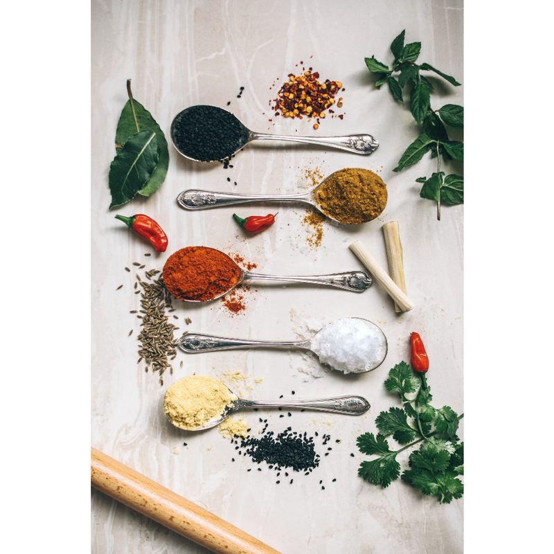 Assortment of spices