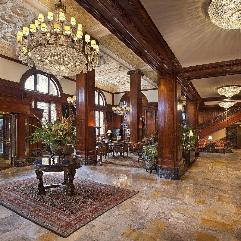 The lobby at the Benson.