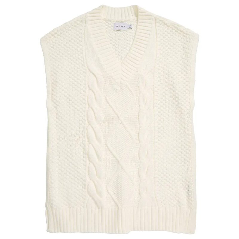 best mens cable knit sweaters topman sweatervest