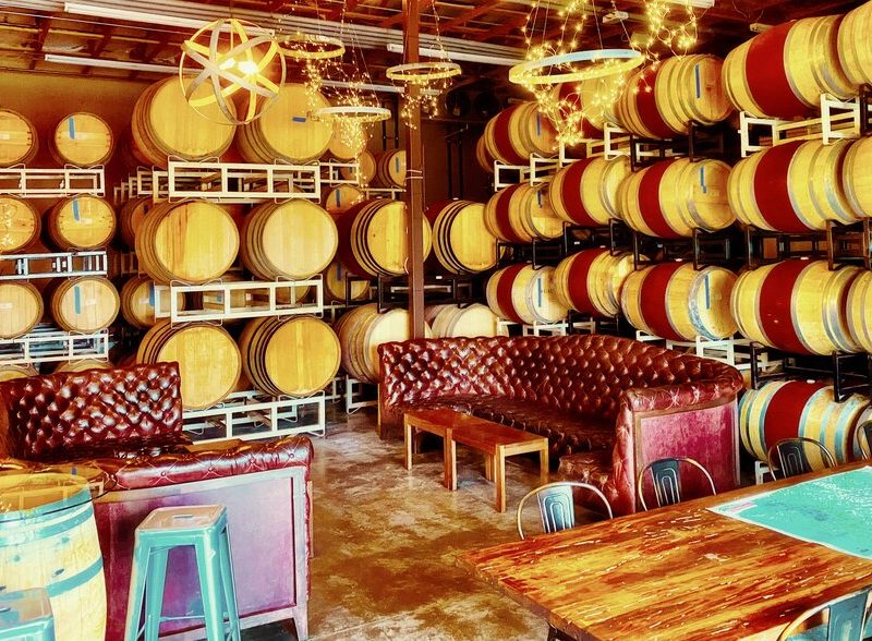 W.T. Vintners barrel room.