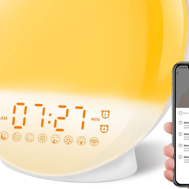 A Dekala sunrise alarm clock.