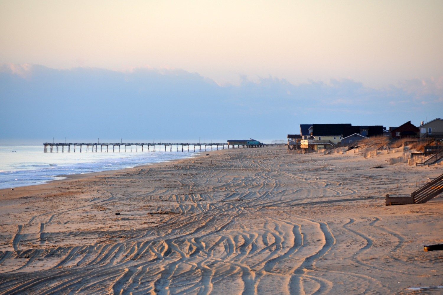 A view of the pier in Nags Head, North Carolina (Outer Banks).