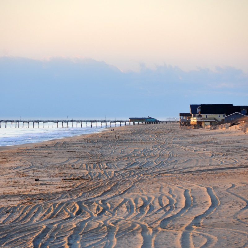 A view of the pier in Nags Head, North Carolina (Outer Banks)