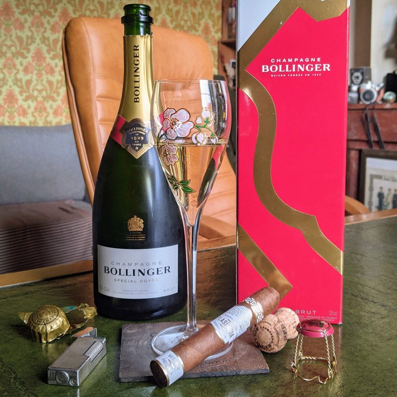 Bollinger champagne.