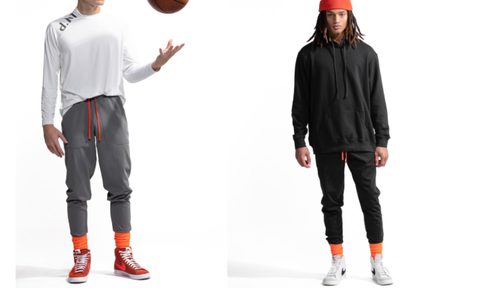 d.RT's joggers and Holla Back hoodie.