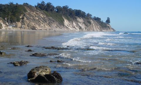 The tide pools at Arroyo Burro County Beach, Santa Barbara, California.