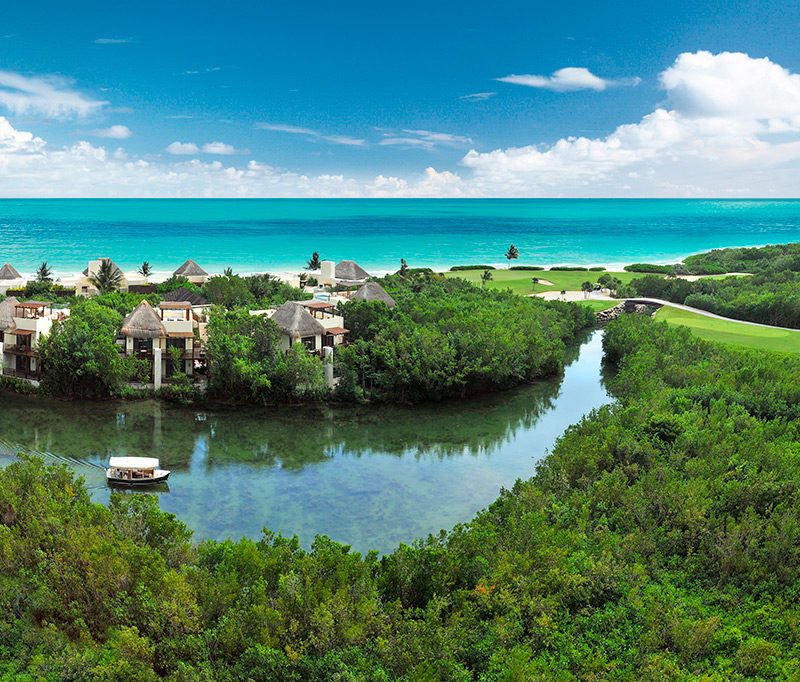 A view of the Fairmont Mayakoba Resort.