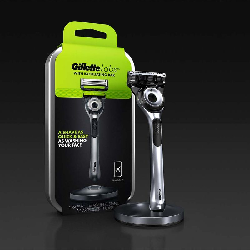 package of gillette labs razor.