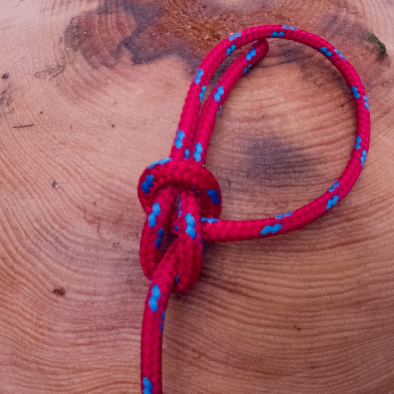 Dress the knot and pull it tight.
