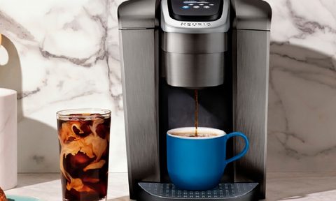 The Keurig K-Elite single serve K-Cup Pod coffee maker with hot and iced coffee.