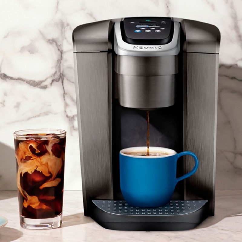 The Keurig K-Elite single serve K-Cup Pod coffee maker with hot and iced coffee.