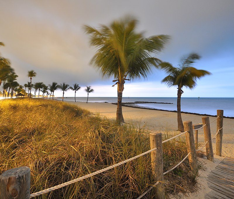 Beach in Key West in early morning.