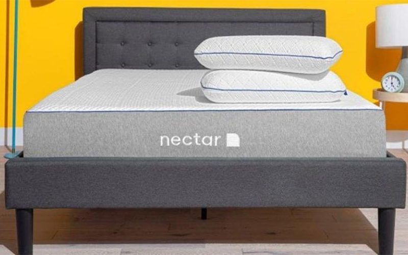 Nectar Memory Foam Mattress placed in a bedroom.