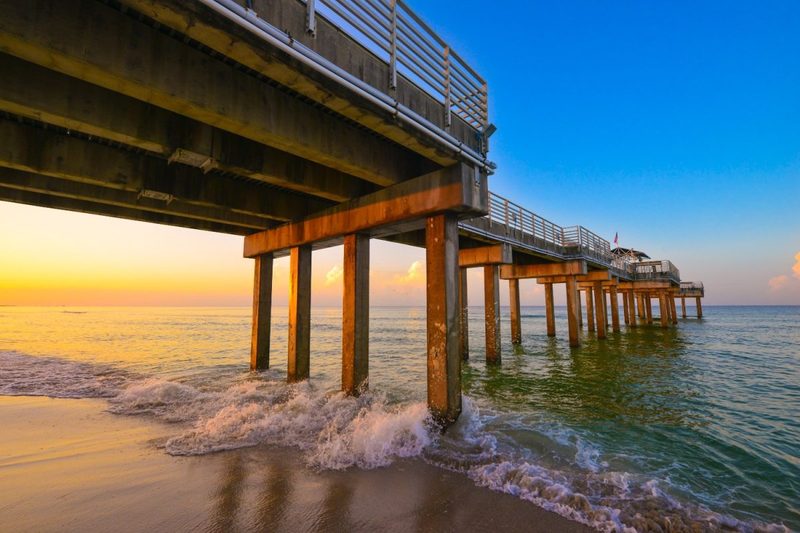 The pier in Orange Beach, Alabama.