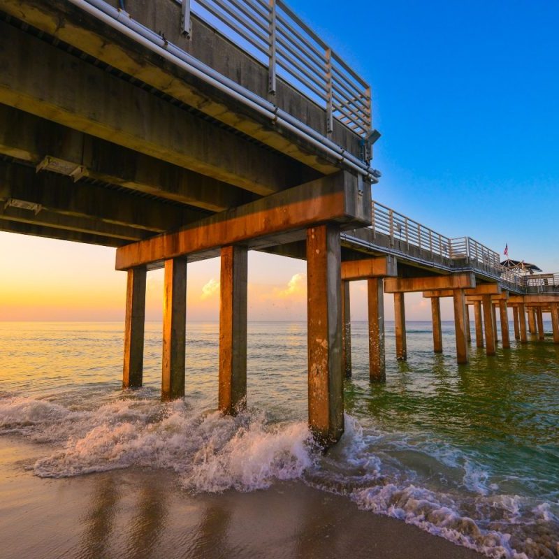 The pier in Orange Beach, Alabama.
