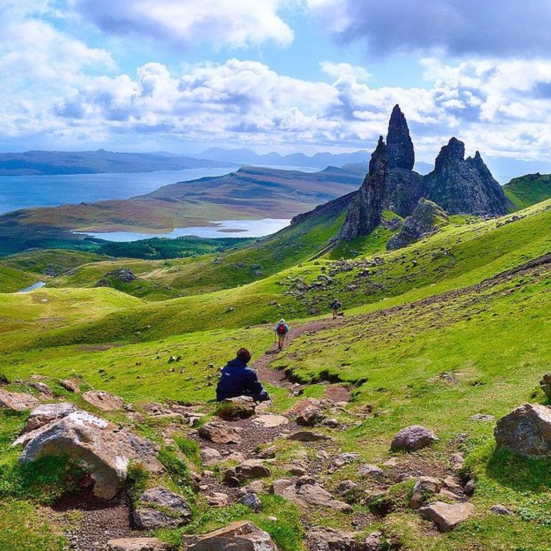 Scotland's Old Man of Storr seen in the morning