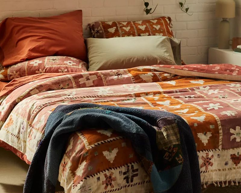 The Trindra bedding set from the Urban Outfitters Spring 2022 Bedding Shop.