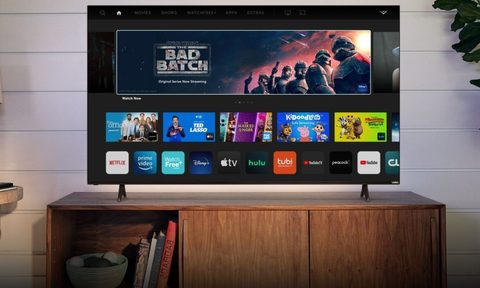 Vizio 65-inch V-series 4K TV in living room.