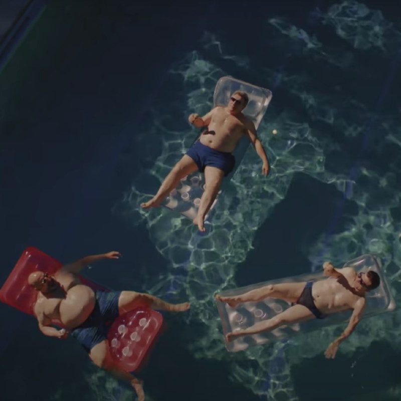Screenshot of Vrbo's 'A Place for Together' ad during the 2022 Super Bowl pregame show television commercial.