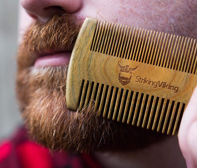 Best wooden beard comb for men.