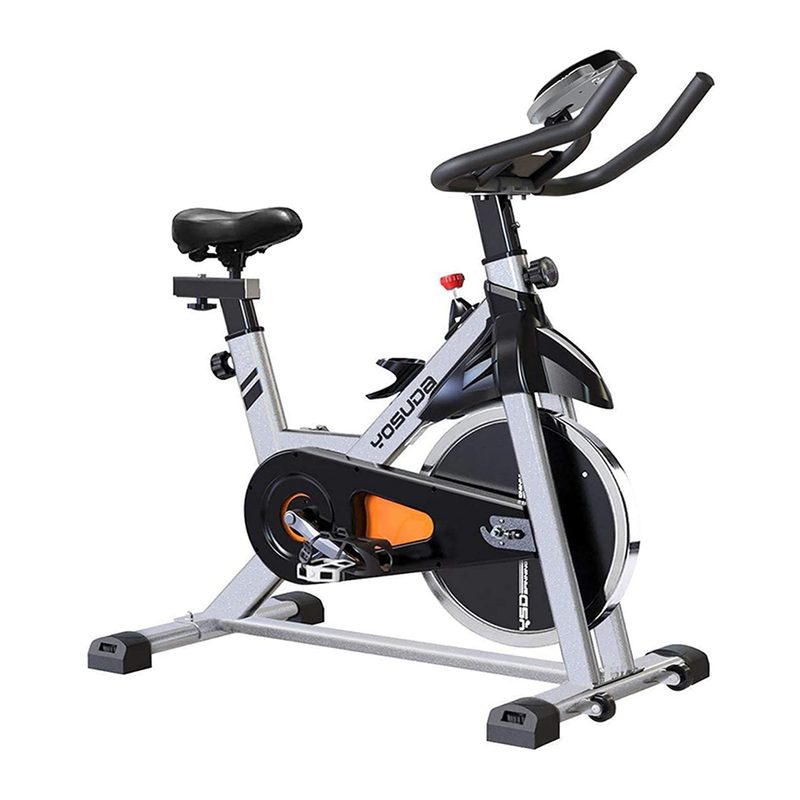 A Yosuda Indoor Stationary Bike on plain background.