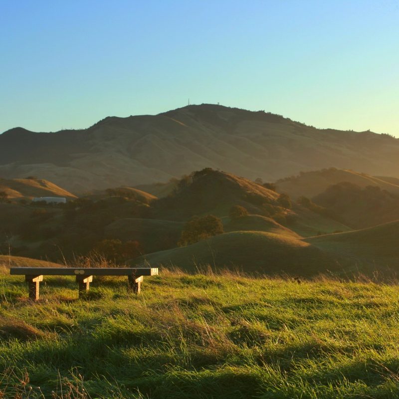 Sunrise at Mount Diablo in Contra Costa County, California.
