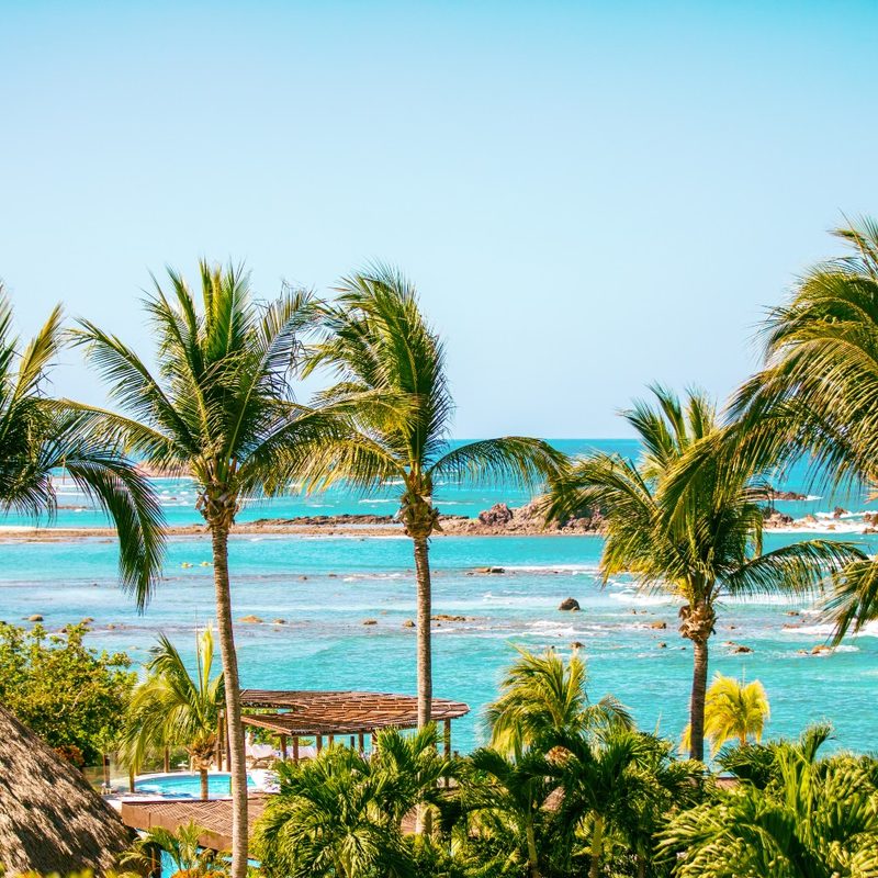 A view of the beach from the Four Seasons Resort in Punta de Mita, Nayarit, Mexico
