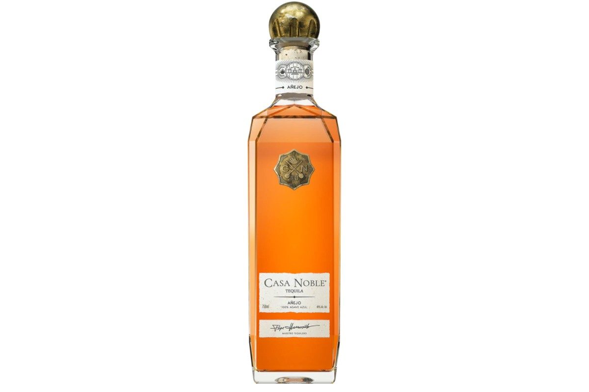 A bottle of Casa Nobel tequila.