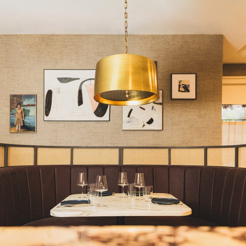 Chanson Le Salon restaurant booth.