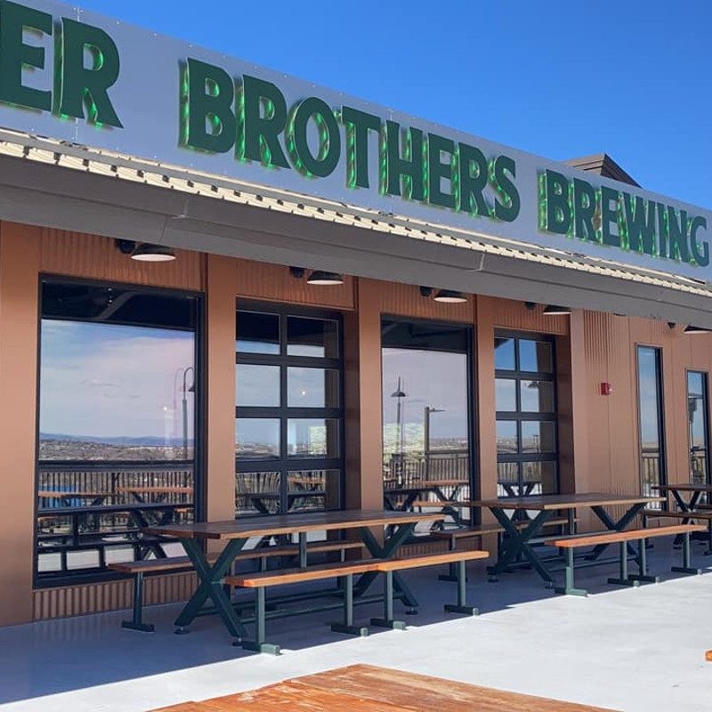 The exterior of Gruner Brothers Brewing in Casper, Wyoming.