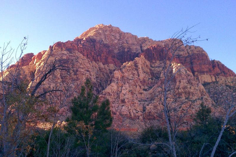 A view of Red Rock Canyon near Las Vegas, Nevada.