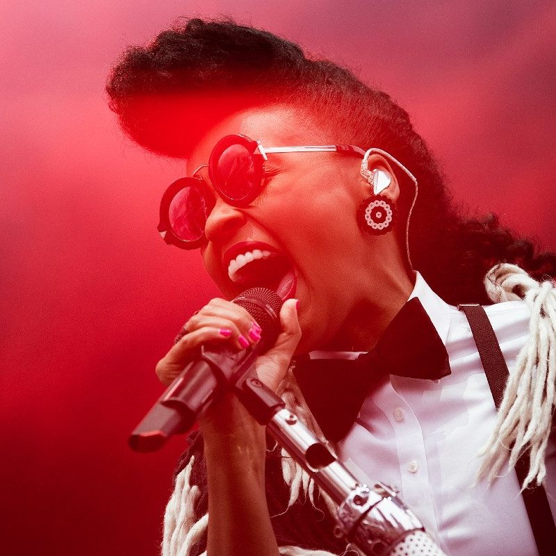 Janelle Monáe performing at Boston Calling in 2016.