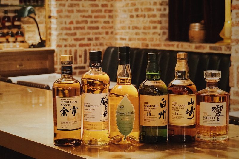 Six bottles of Japanese Whiskey