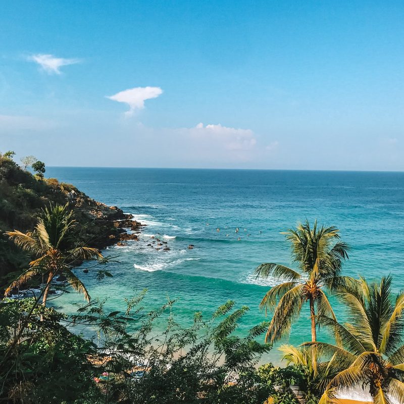 A stunning tropical cove in Puerto Escondido.