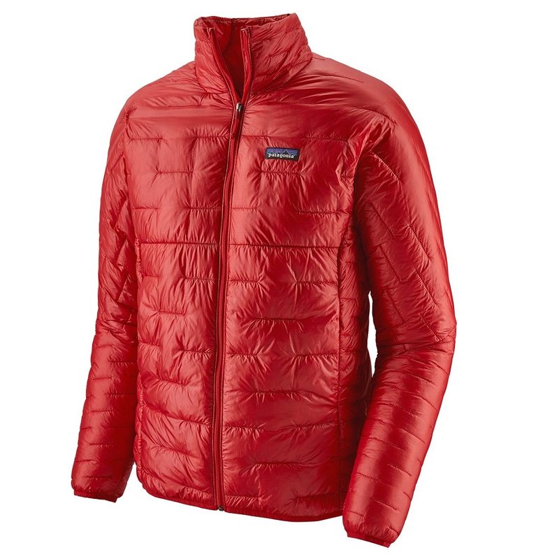 The Patagonia Micro Puff Insulated Jacket in Fire color.