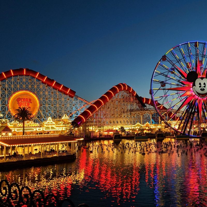 The Pixar Pier at Disney California Adventure in the Disneyland Resort.