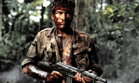 Charlie Sheen in Platoon.